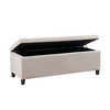 CAVINAS Polyester Storage Ottoman Bench with Button Tufted,Upholstered Storage Ottoman,Storage Benches for Living Room,Bedroom - 2 of 4