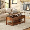 Coffee Table, 47" Lift Top Coffee Table with Hidden Compartment and 2 Storage Shelves for Living Room - 2 of 4