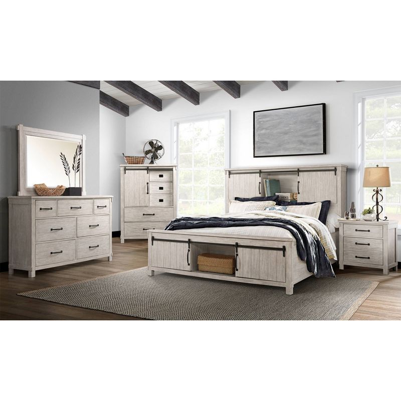 Queen Jack Platform Storage Bed White - Picket House Furnishings, 5 of 13