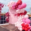 PartyWoo Balloon Garland Pink Shades 36 18 12 10 5 Inch 100 pcs - 3 of 4