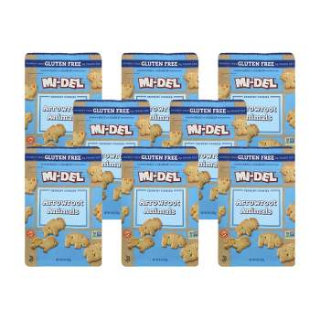 MI-DEL Arrowroot Animal Crunchy Cookies - Case of 8/8 oz