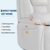 Electric Power Lift Recliner Chair Sofa, Power Lift Chair for Elderly, 3 Adjustable Positions, Side Storage Pockets and Cup Holders - 4 of 4