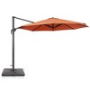 Sonkuki 11FT 270gsm Aluminum Patio Cantilever Umbrella With Weighted Base and Solution-Dyed Fabric - 2 of 4