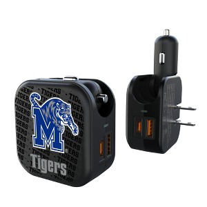 NCAA AAC Universities Text Backdrop 18-Watt 2 in 1 USB A/C Charger - 1 of 3