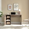 XIYUYEU Home Office Desk Modern Writing Desk with Cabinet, 3 Shelves and Metal Hinge - 2 of 4