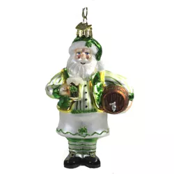 Noble Gems 5.0" Irish Santa With Beer Ornament Saint Patrick's Day  Clover  -  Tree Ornaments
