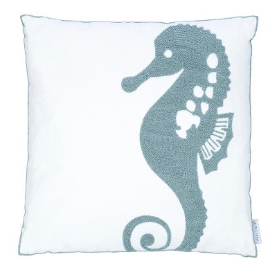 Blue Maui Decorative Seahorse Pillow - Levtex Home