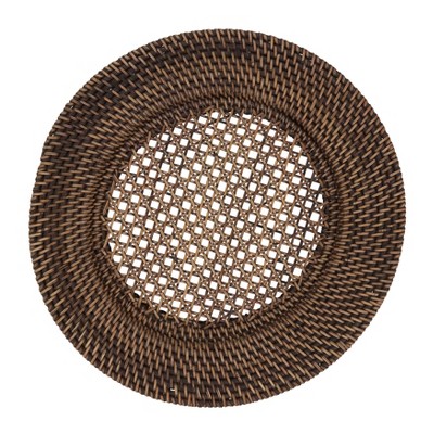 Saro Lifestyle Handmade Rattan Charger (set Of 4) : Target