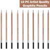 Brea Reese Graphite Pencils - 10pc Set, Shading, Detailing, Drawing & Writing - 2 of 4