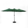 14FT Double Sided Polyester Outdoor Umbrella,Garden Umbrella With 12 Ribs,Patio Large Rectangular Umbrella,Base Not Included-Coolbibila - 3 of 4