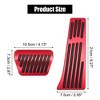Unique Bargains Red Brake and Gas Accelerator Pedal Covers Kit Anti Slip No Drilling Aluminum Alloy Foot Pedal Pads for BMW X3 X4 X5 X6 X7 - 2 of 4