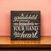 Slickblue Heartfelt Grandchild Wood Sign – Rustic 7x7 Knotty Pine with Hanging Slot or Shelf Display Option - 2 of 3
