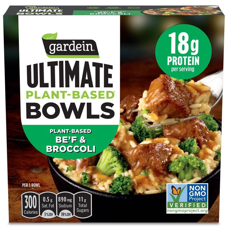 Gardein Ultimate Frozen Bowl Be&#39;f &#38; Broccoli - 8oz, 1 of 5