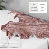 Velvet Plush Blanket with Faux Shearling Reverse - Great Bay Home - 3 of 4
