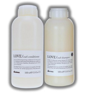 Davines Love Shampoo Lovely Curl Enhancing Shampoo & Conditioner (33.8 oz) – Hydrating Duo for Wavy/Curly Hair | Enhances Elasticity, Shine & Volume - 1 of 2