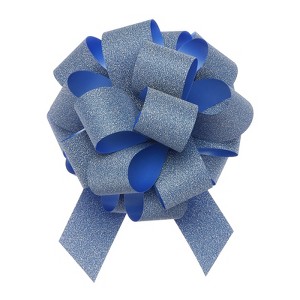 Unique Bargains Glitter Bright Gift Wrapping Large Pull Bow for Christmas Decoration 20 Pcs - 1 of 4