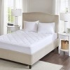 Infurnic Mattresses Deep Pocket Waterproof Mattress Pad with Moisture-Wicking Features, Classic Quilting for Healthier Sleep, White, 75"*54"*0.8" - 2 of 4