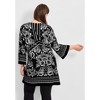 Avenue Women's Plus Size Scarf Print Tunic - 3 of 4