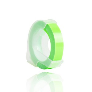 1PCS Label Maker Tape 9mm 3D Embossing Manual Operation Replacement for Label Maker Refills White Paper Label Tape Suitable for Stickers Printer - 1 of 4