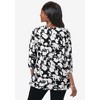 Jessica London Women's Plus Size Stretch Cotton Boatneck Tunic - 3 of 4
