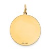 Black Bow Jewelry 14k Yellow Gold Polished & Textured Smiley Face Pendant, 20mm (3/4 in) - 3 of 4