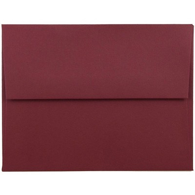 JAM Paper A2 Invitation Envelopes 4.375 x 5.75 Dark Red 31511305I