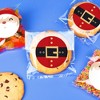 Big Dot of Happiness Jolly Santa Claus Stickers and Clear Cookie Bags, Cellophane Treat Bags 4.25x7 Inches, Party Favor Gifts for Goodie - 25 Count - 2 of 4