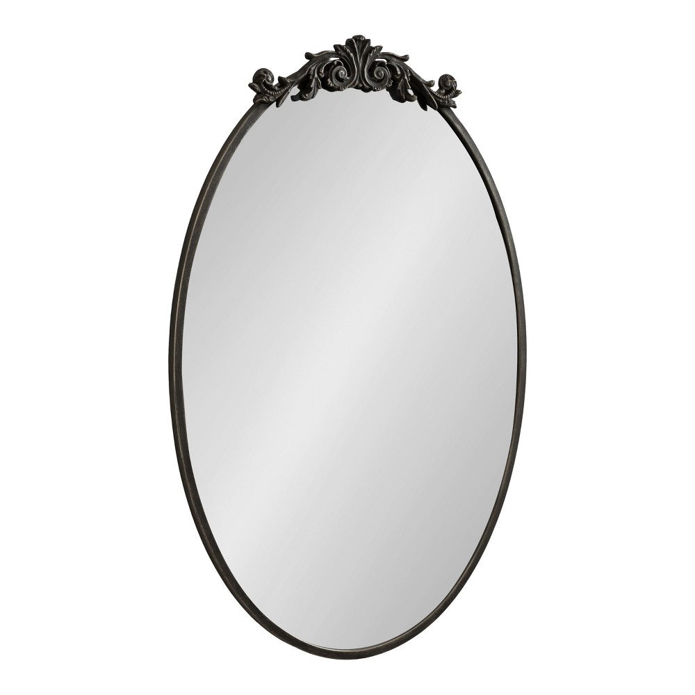 Photos - Wall Mirror Kate & Laurel All Things Decor 24"x36" Arendahl Traditional Vertical Oval