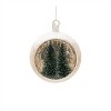 Mercury Glass Ornament with Pine Trees (Set of 6) - 3 of 4