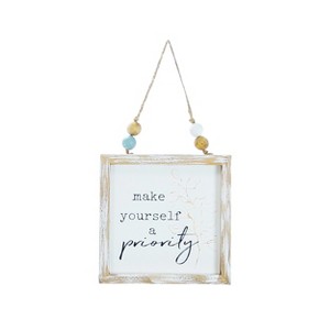 VIP Wood 10.5 in. White Priority Wall Sign - 1 of 4
