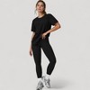 Anna-Kaci Active Women's Relaxed Fit Crew Neck T-Shirt with Short Sleeves and Soft Stretch Fabric for Everyday Comfort - 4 of 4