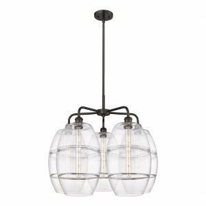 Vaz - 5 Light Stem Hung Chandelier In Industrial Style-24 Inches Tall and 28 Inches Wide - 1 of 1