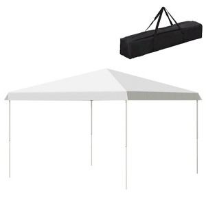 DSVIMOY 13'*13' Pop Up Canopy Tent, Outdoor Instant Gazebo Sun Shade Shelter for Catering, Wedding, White, 157.2"*157.2"*124.8" - 1 of 4