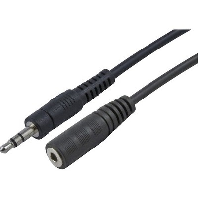 4XEM 15ft 3.5MM Stereo Mini Jack M/F Audio Extension Cable - 15 ft Mini-phone Audio Cable for Audio Device, Headphone