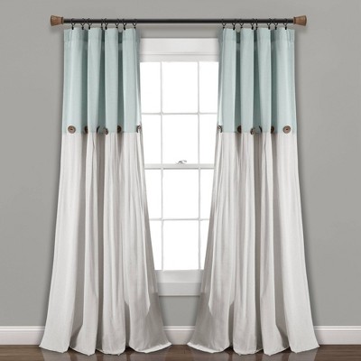 light blue gray curtains