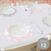 Big Dot of Happiness Pink Winter Wonderland Holiday Birthday Party and Baby Shower Round Table Decorations - Paper Chargers - Place Setting For 12 - 2 of 4