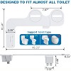 Garvee Mechanical Bidet Attachment, Bidet Attachment for Toilet, Toilet Bidet with Dual Self-Cleaning Nozzles, Rear and Feminine Wash - 2 of 4