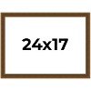 PosterPalooza | Flat Gold Picture Frame - UV Acrylic, Backing Board, Hanging Hardware Included - 2 of 4