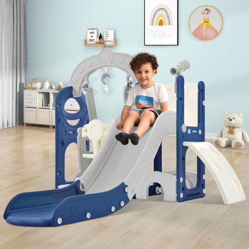 Toddler Slide And Swing Set 5 In 1 Kids Playground Climber Slide Playset Target