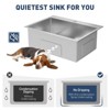 Drop In Kitchen Sink,Stainless Steel Kitchen Single Bowl Sinks, Modern Top Mount 16 Gauge Workstation Sink- with Pull-Down Faucet for Bar - 3 of 4