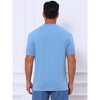 INSPIRE CHIC Men's Casual Summer Short Sleeves Button Basic Henley T-Shirts - 3 of 4