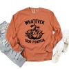 Simply Sage Market Retro Whatever Spices Your Pumpkin Garment Dyed Long Sleeve - 3 of 4