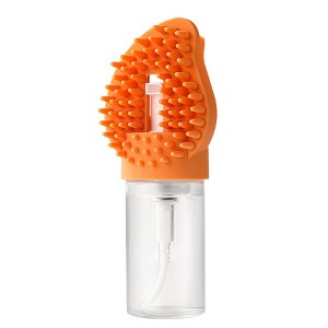 BABYYER Pet Shedding Brush, Pet Bath Brush with Soap Dispenser, Pet Grooming Comb with Ergonomic Handle for Cats and Dogs Remove Loose Hair - 1 of 4