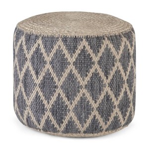 Nesbitt Round Pouf - WyndenHall - 1 of 4