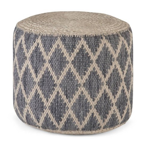 Nesbitt Round Pouf - WyndenHall - image 1 of 4