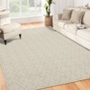 Washable Modern Braided Printed Rug Non Slip Low Pile Rug Soft Contemporary Throw Floor Cover Foldable Indoor Carpet for Living Room Bedroom - 3 of 4