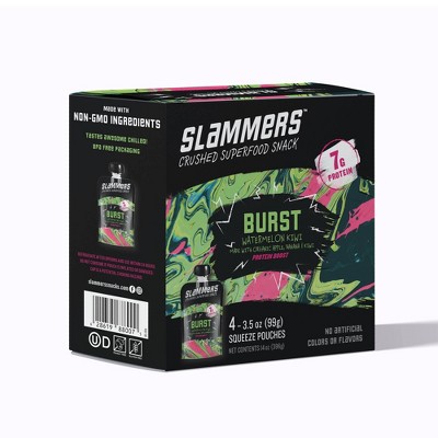 Slammers Protein Watermelon Kiwi Burst - 3.5oz 4pk