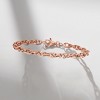 Ross-Simons 14kt Rose Gold Double Oval-Link Bracelet - 3 of 4