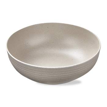 TAG Cream Brooklyn Melamine Plastic Dinning Serving Bowl Dishwasher Safe Indoor/Outdoor 12x12 inch Serving Bowl