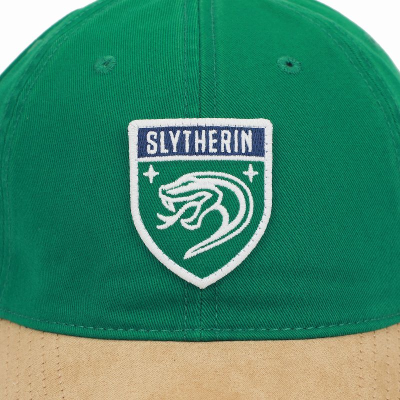 Harry Potter Slytherin Crest Men's Green Dad Hat, 3 of 6
